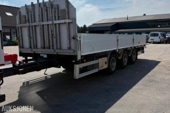 2019 KONAR 3-AKSLET PLANHENGER – 31 TONN – 25 200 KG NYTTELAST – JUSTERBART DRAG - NYLIG EU OK